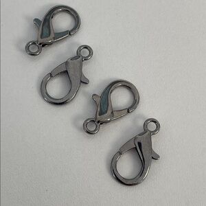 Lobster Clasps 23mm Set of 4 | Gunmetal Finish